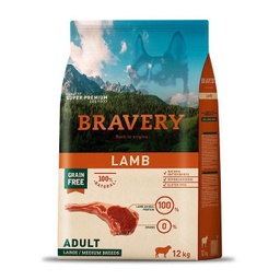 Bravery Lamb Adulto large/medium 4kg