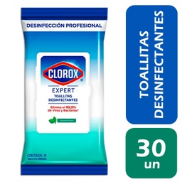 Clorox Expert Toalla Desinfectante 30u