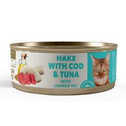 Amity Cat Lata Hake With Cod And Tuna Sterilized 80Gr