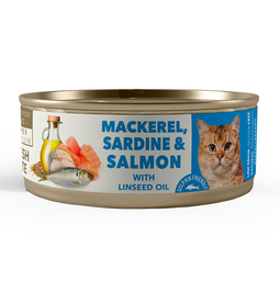 Amity Cat Lata Mackerel, Sardine And Salmon 80Gr